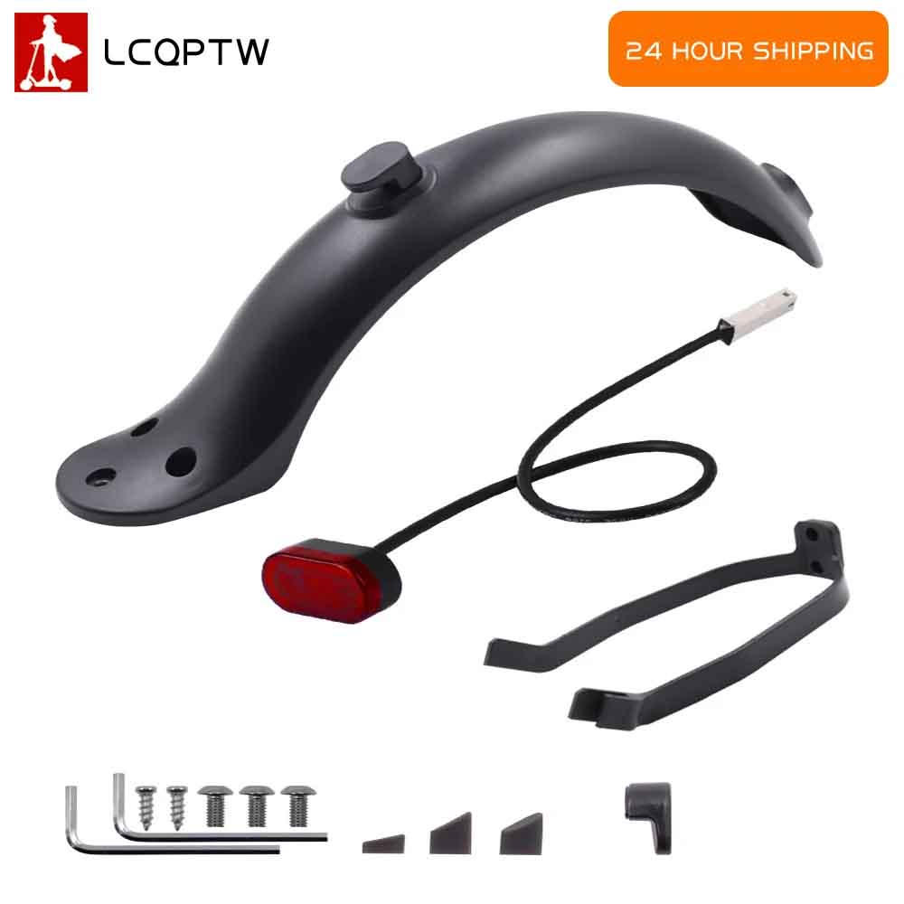 Rear Wheel Fender for Xiaomi Scooter M365/M365 Pro Back Mudguard Wing add Taillight Hook License Plate 8.5inch Fender Support
