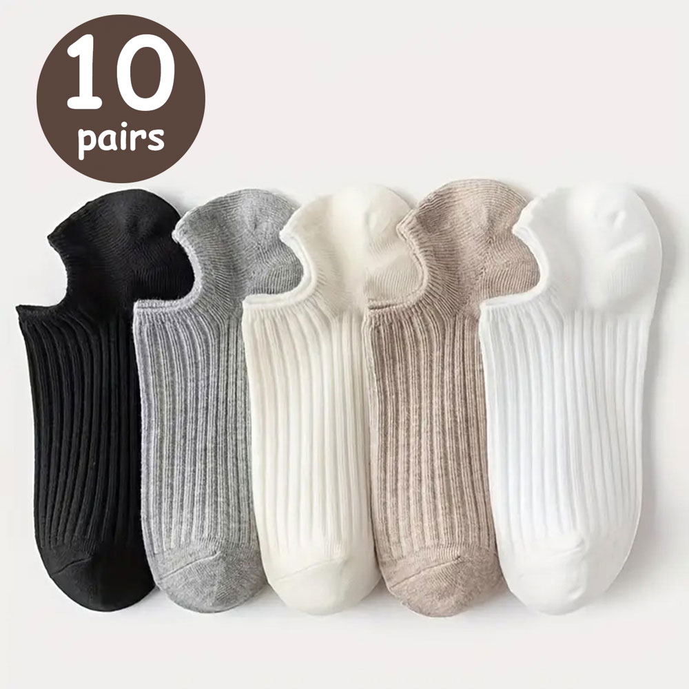 5/10 Pairs Cartoon Pattern Women Men Girls Unisex Couples Sports Socks Ankle Socks women's Spring Summer Holiday s