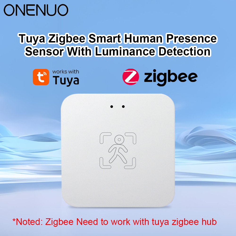 WiFi or Zigbee Human Presence Sensor Tuya APP Control MmWave Radar Detector With Sensor For Smart Home replace PIR Sensor