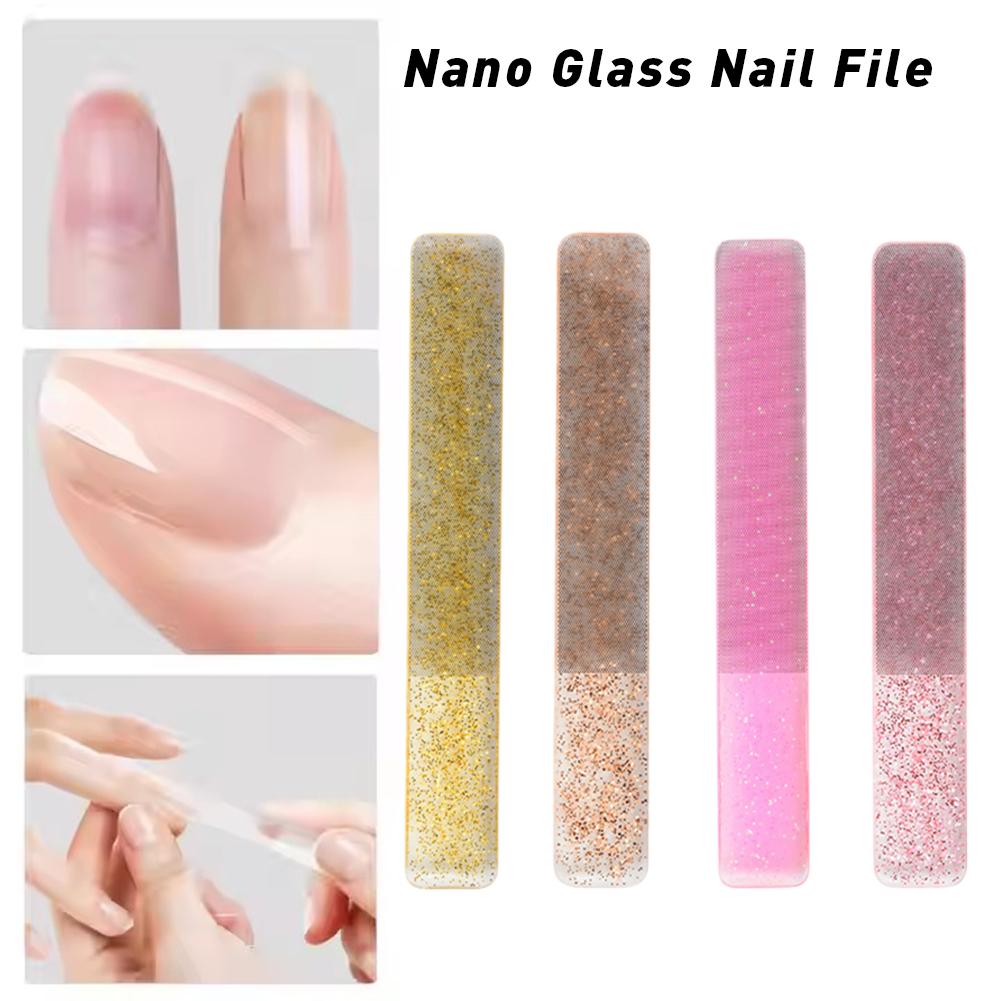 3PCS Nano Nail File Professional Glass Polishing Colorful File Tools For Nail Files Grinding Equipment Manicure Shining Art Tool