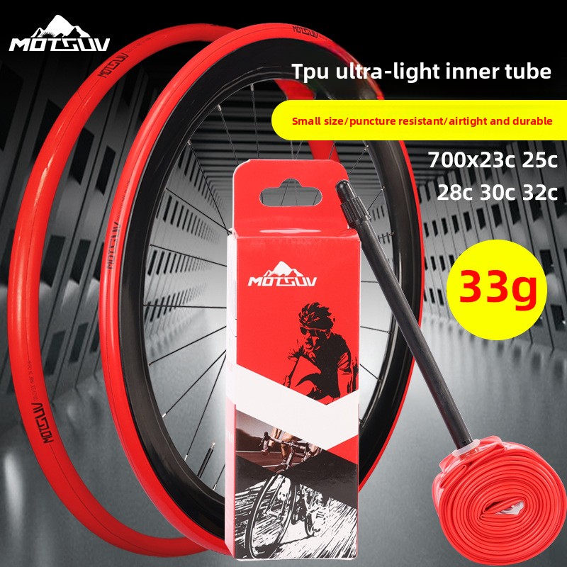 MEROCA TPU Bike Inner Tube 700C 700C*23-35C 45/65/80L Bicycle tube Road Bicycle Tire MTBBike Camera for gravel bike accessories