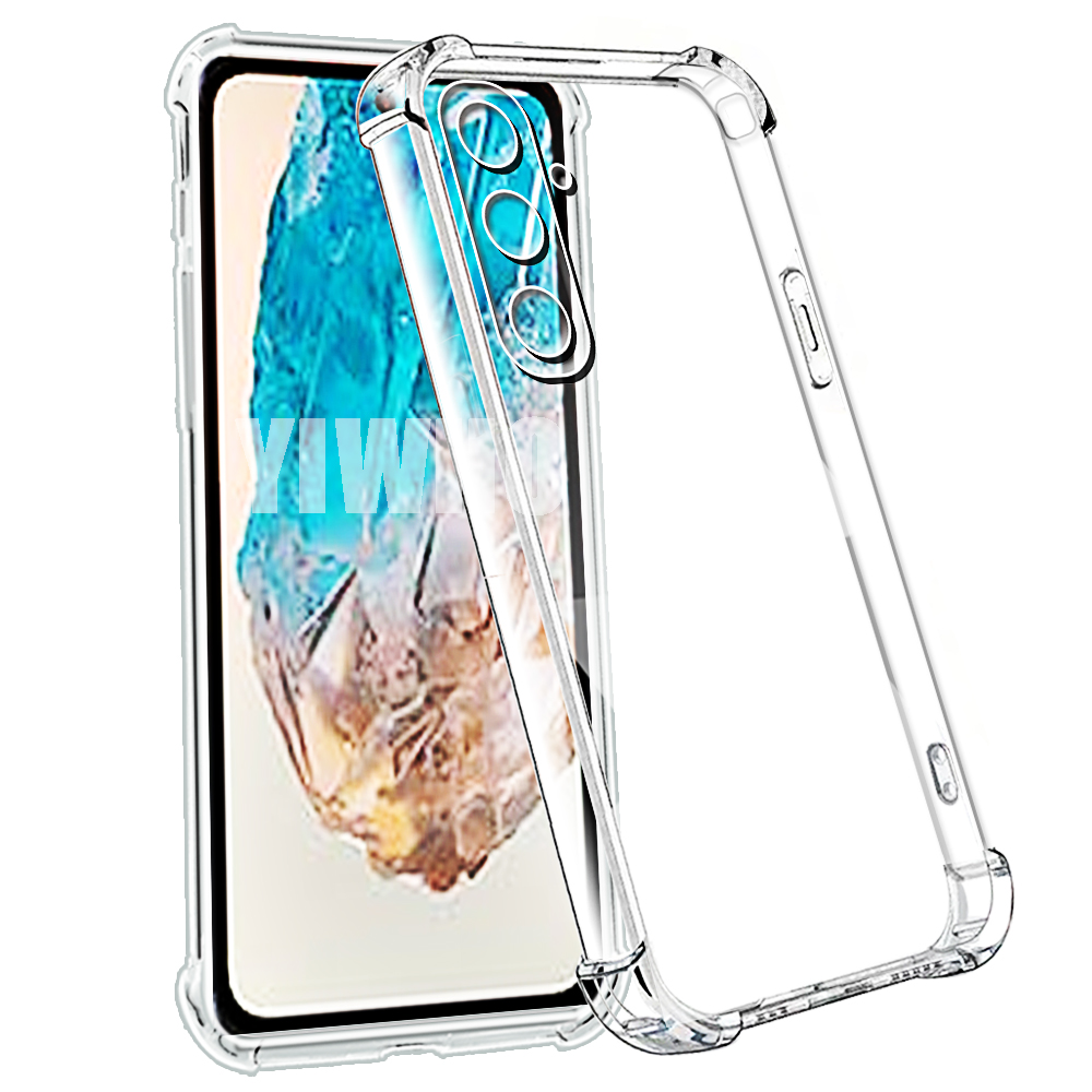 Airbag Transparent Phone Case for Samsung Galaxy M35 M15 M05 M55 M54 M34 M24 M14 4G 5G Protective Shockproof Back TPU Cover