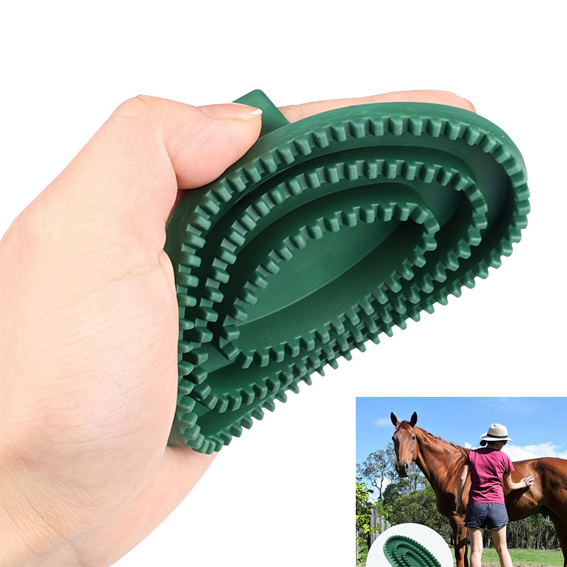 1pc Massage Cleaning Brush for Horses Durable Detangling Tool for Bathing Equestrian Care Essentials Horse Pet Grooming