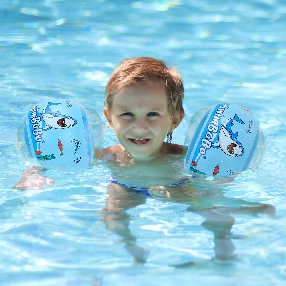 Swimbobo Summer Swim Kids Boys And Girl Safe PVC Material Arm Float Armbands Inflatable Swimming Ring Water