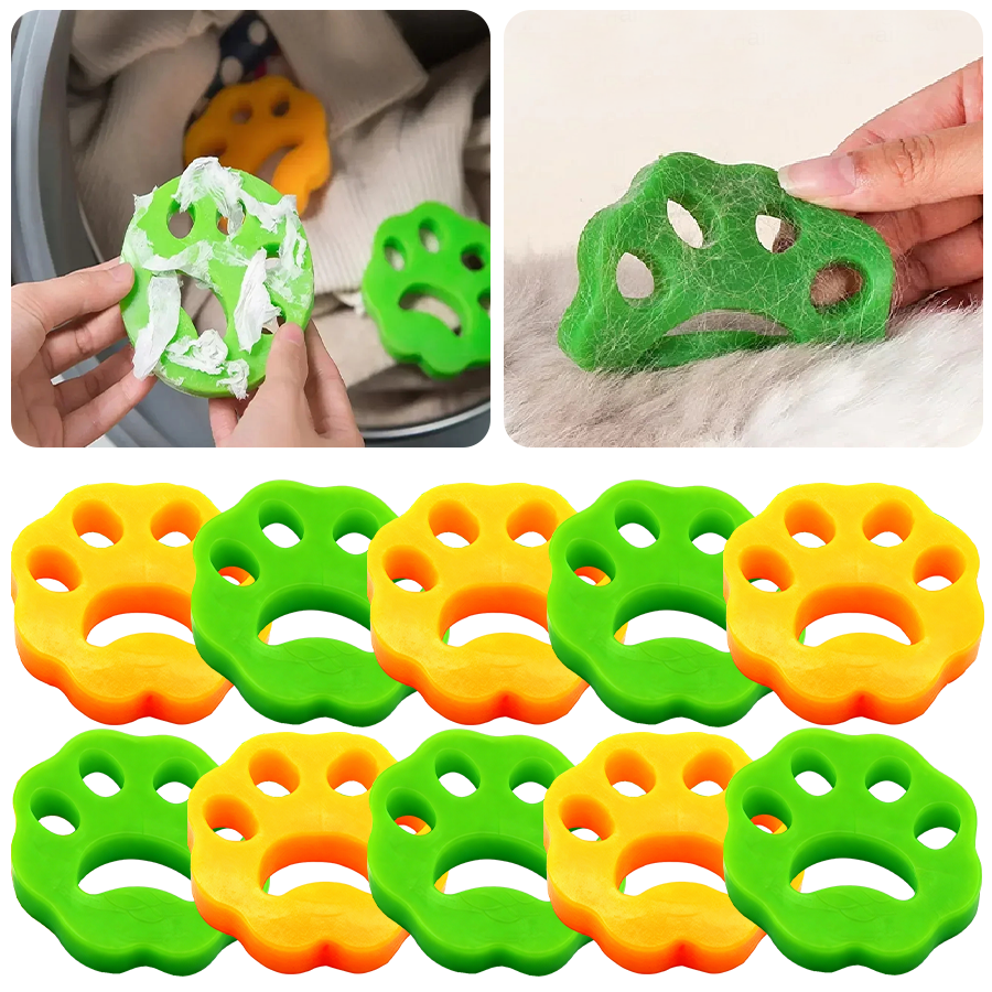 2-10PCS Cat Hair Remover Removes Lint From Clothes Lint Dryer for Dogs and Cats Reusable Washing Machine Pet Hair Remover