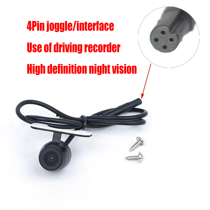 Car driving recorder rear camera reversing 4Pin HD night vision car image butterfly plug-in