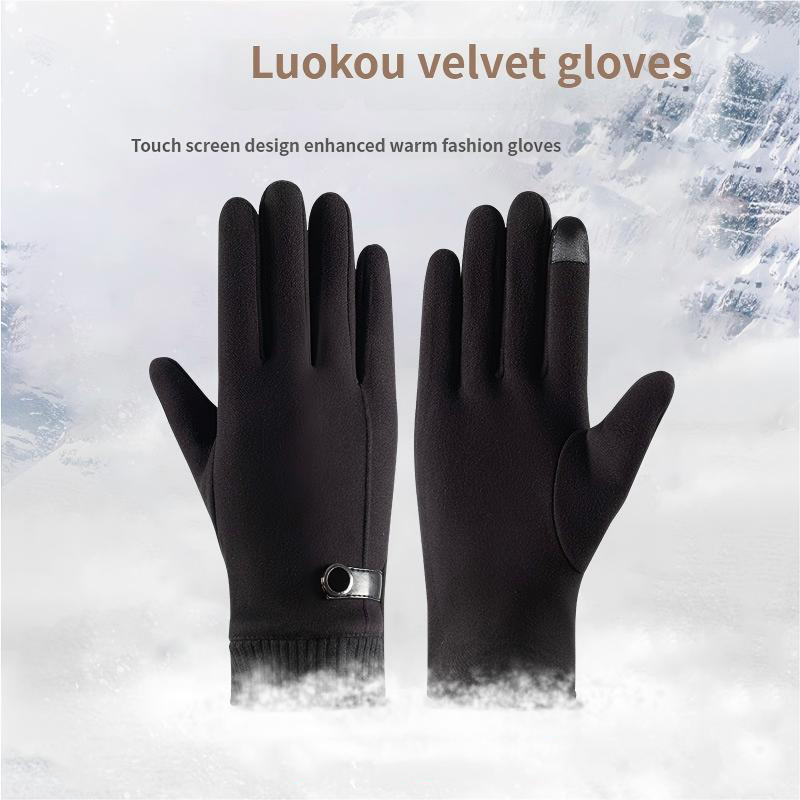 Winter Cycling Gloves Full Finger Windproof Thinsulate Thermal Gloves Touchscreen Snowboard Gloves Non-slip Road Bike Gloves