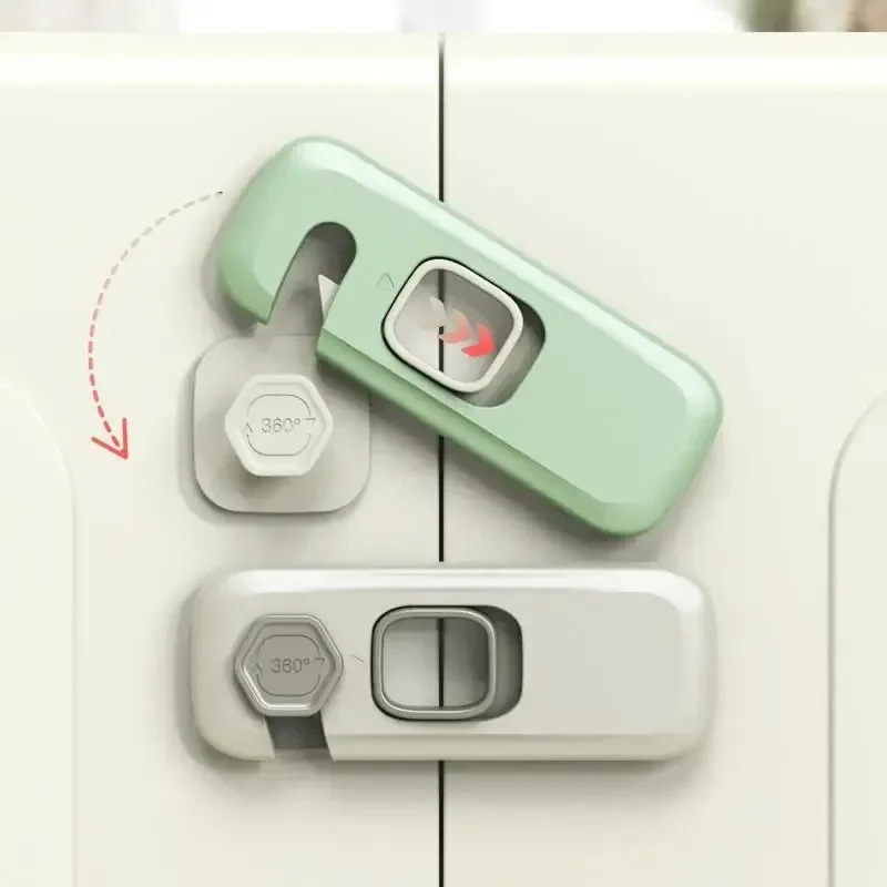 Child Safety Cabinet Lock Security Protection Home Refrigerator Safety Buckle Baby Anti-Pinch Hand Drawer Door Locks