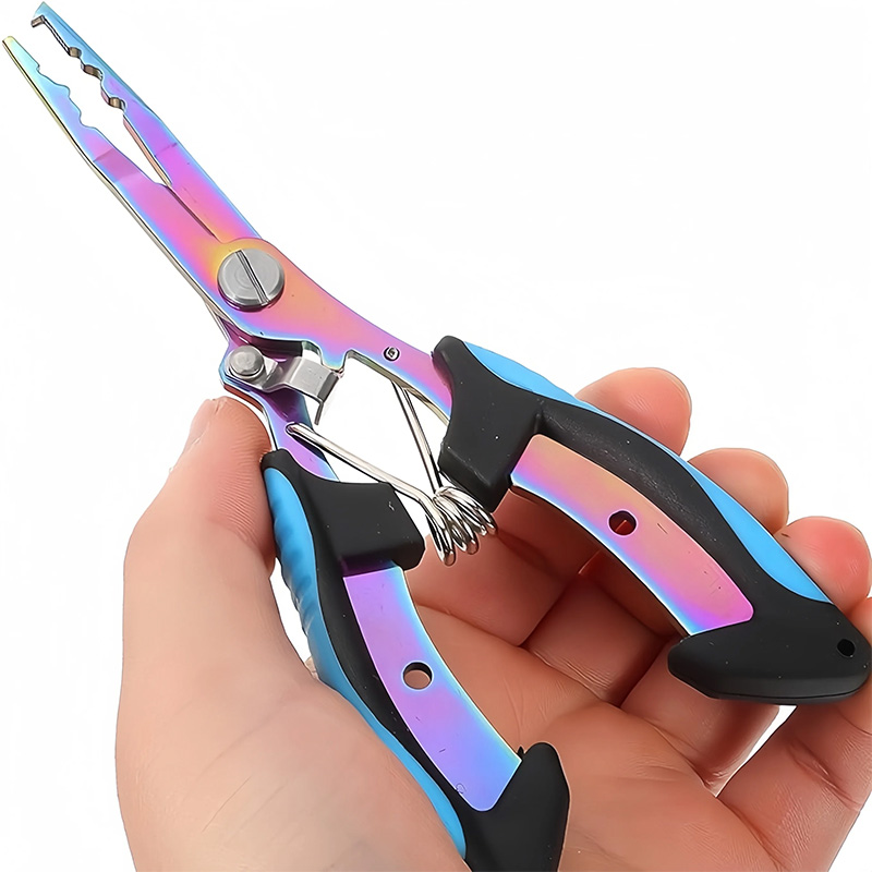 1pc Multifunctional Fishing Pliers Stainless Steel Wire Cutting Pliers Portable Open Ring Titanium Plated Fishing Tool pen gpt