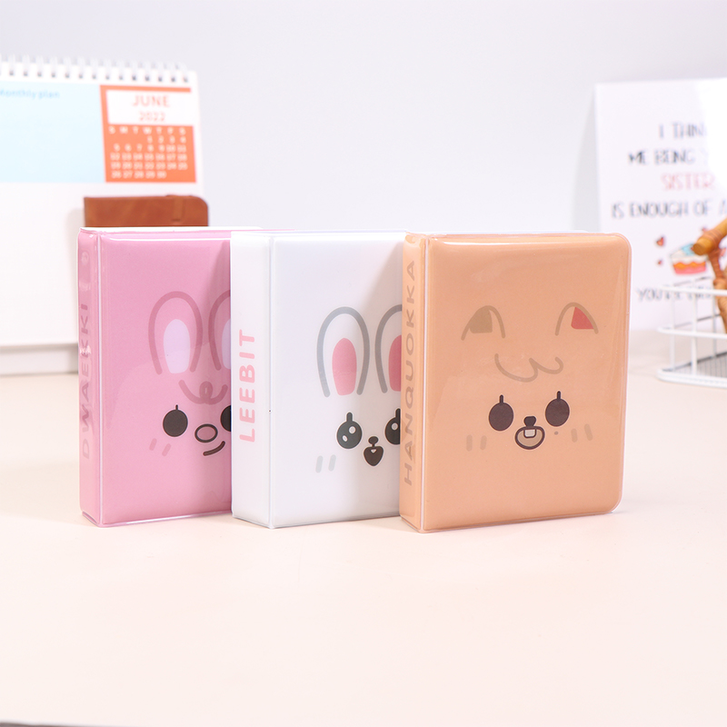 Cartoon Animals 3 Inch Album Star Photo Small Card Storage Album Cute Idol Picture Postcard Card Binder Card Book