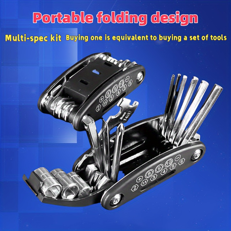 Folding Pocket Tools,Versatile Screwdriver,a Multifunctional Hex Key Wrench Set. Household Repair Tools And Bicycle Maintenance