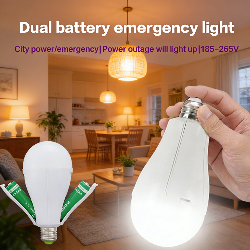 NEW 1PCS【Emergency Light】TYPE-C Rechargeable LED Bulb 20W E27 - Portable Power Failure Lamp for Camping Tent Home Porch Outdoor