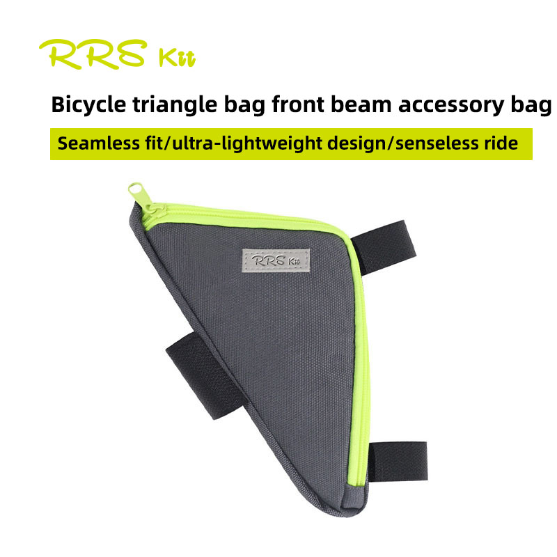 Rrskit Small Cloth Folding Bicycle Triangle Bag Multi Tool Storage Bag Double-Sided Storage Cycling Equipment