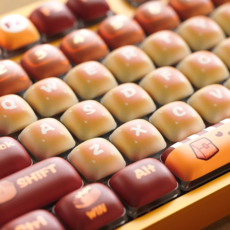 anime Keycaps PBT MOG Profile Shine Through Double Shot for Mechanical Keyboard Switch 125 Key caps
