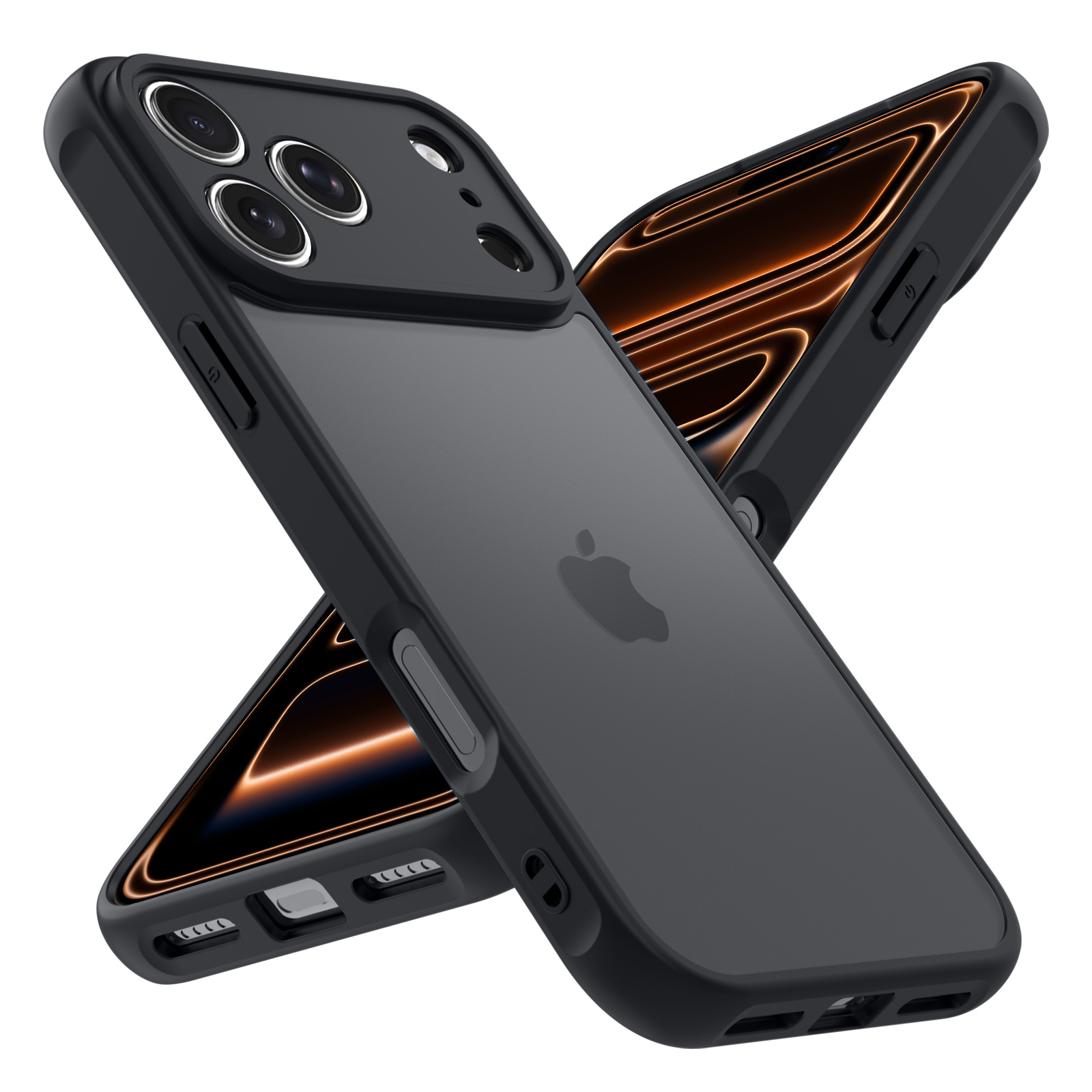 For Iphone 17e Case for Iphone 17e 16e Cover Coque Funda Hard Translucent Soft Frame Clear Back Phone Case Iphone 17 Pro Max