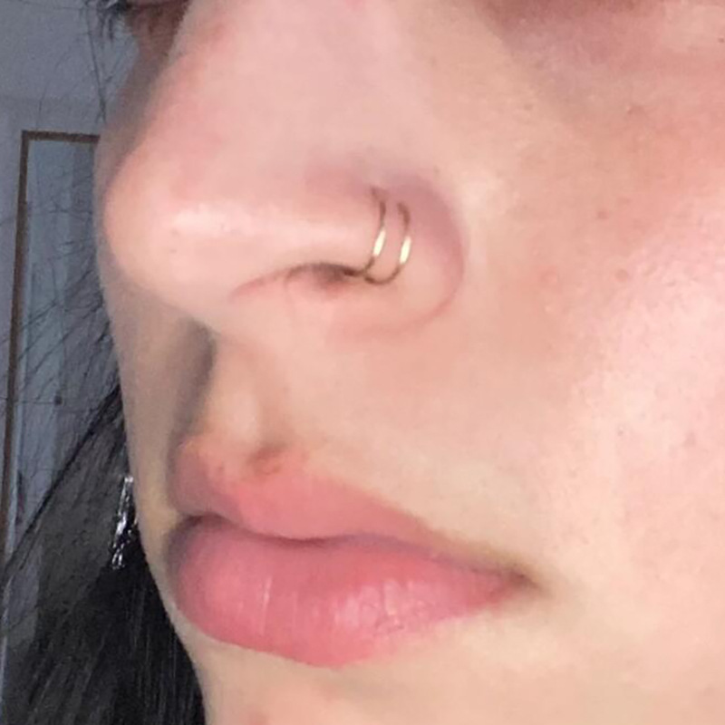 1PC Stainless Steel Nose Ring 12G 14G 16G 20G Nose Piercings Helix Ear Piercing Women Men Septum Rings Body Piercing Jewelry