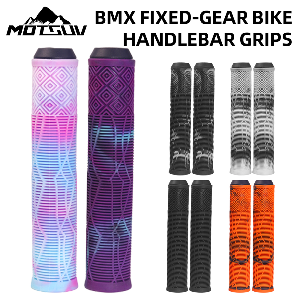 MOTSUV 1 Pairs Bicycle Handlebar Grips Lengthening Soft Non-Slip160mm Lengthening MTB Bike Bar Cuffs Cycling Parts