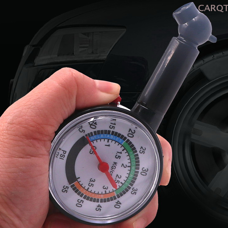 Car Tire Pressure Gauge Auto Tire Inflation Pressure Gauge High Precision Meter Detector Portable Mini Air Pressure Gauge