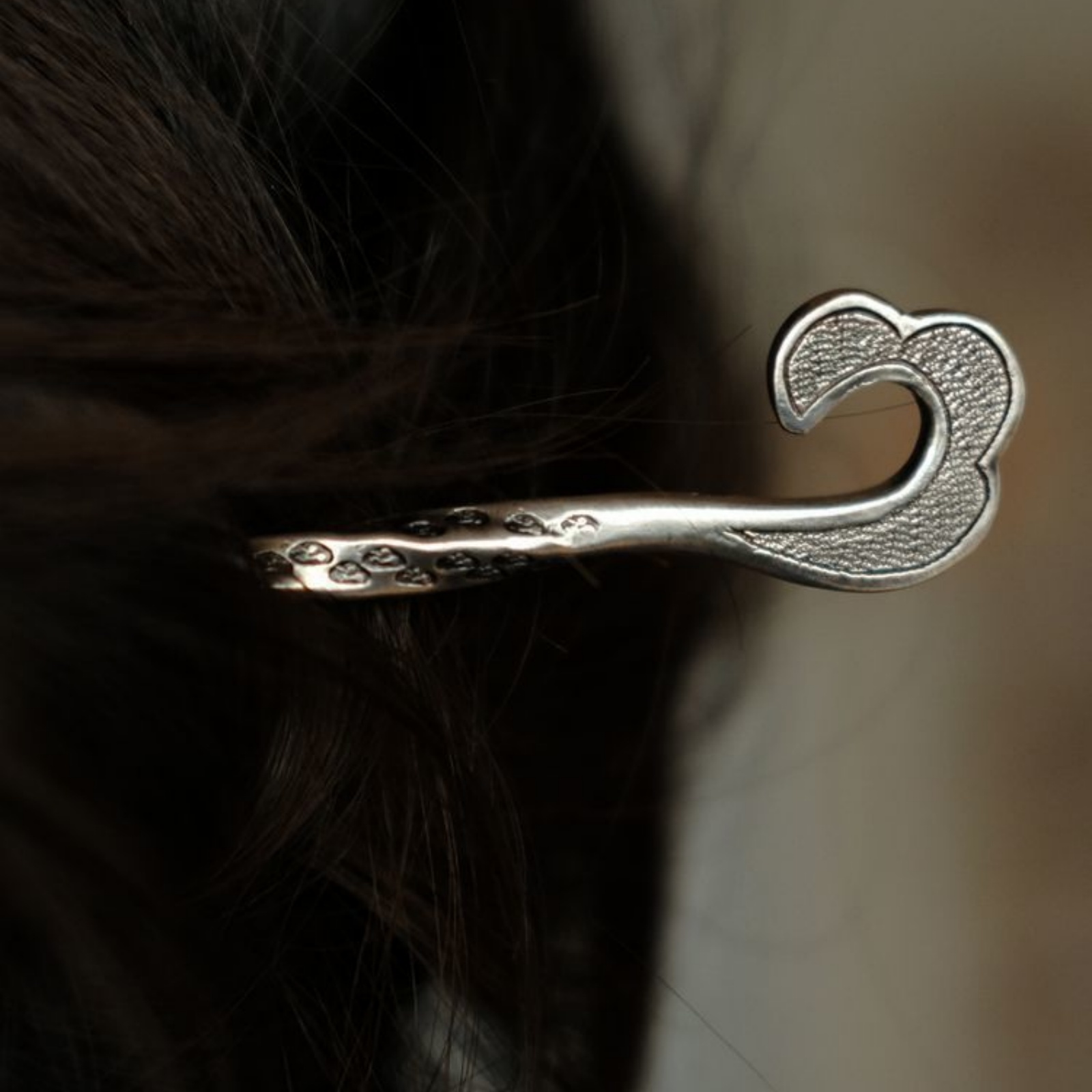 1PC Vintage Scepter, Hairpin, Silver Hairpin, Versatile, Simple, Hanfu, Hairpin, Premium, Headpiece, Design, Hair Accessories
