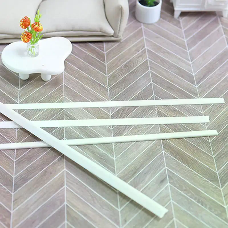 NEW SALE 2PCS 1:12 Dollhouse Miniature Skirting Line Mini Waistline Bathroom Living Room Decor Toy Doll House Accessories