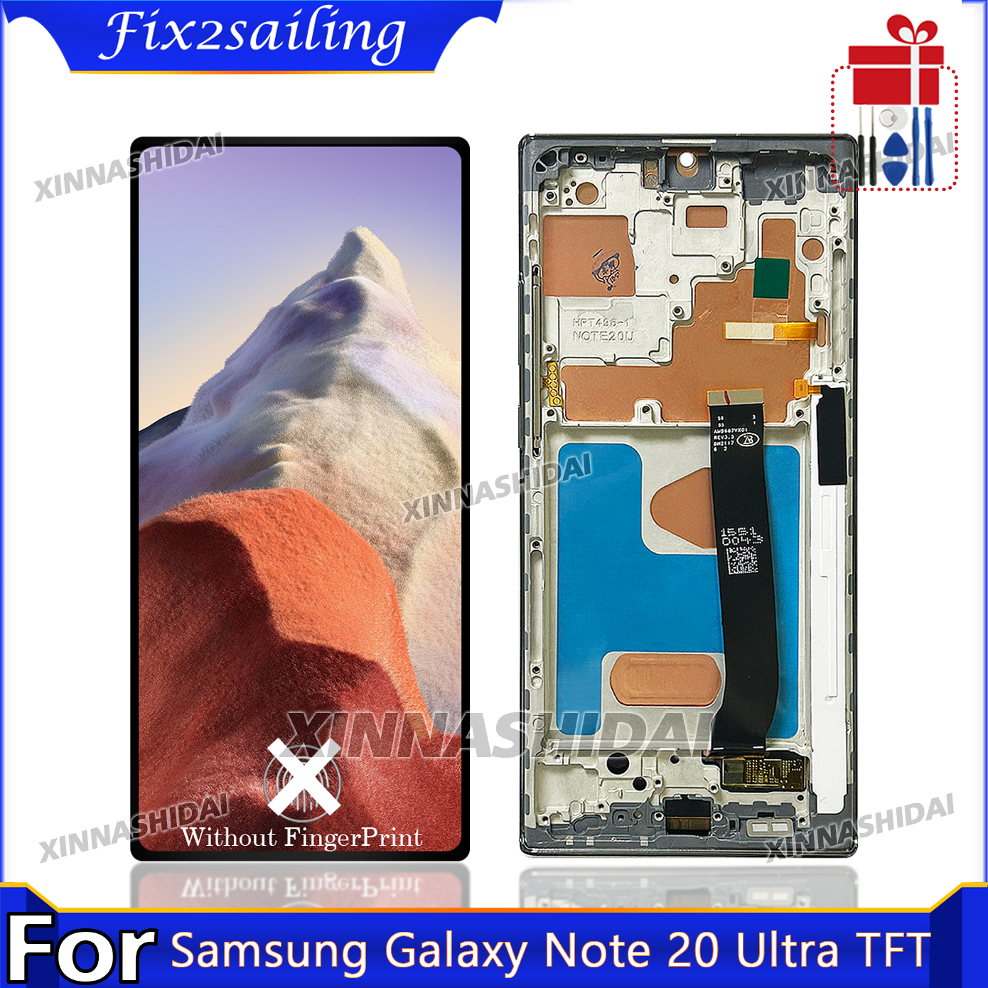 Tested NEW TFT Screen For Samsung Galaxy Note20 Ultra LCD Screen Replacement For Samsung Note20 Ultra LCD Diaplay N985F N986B