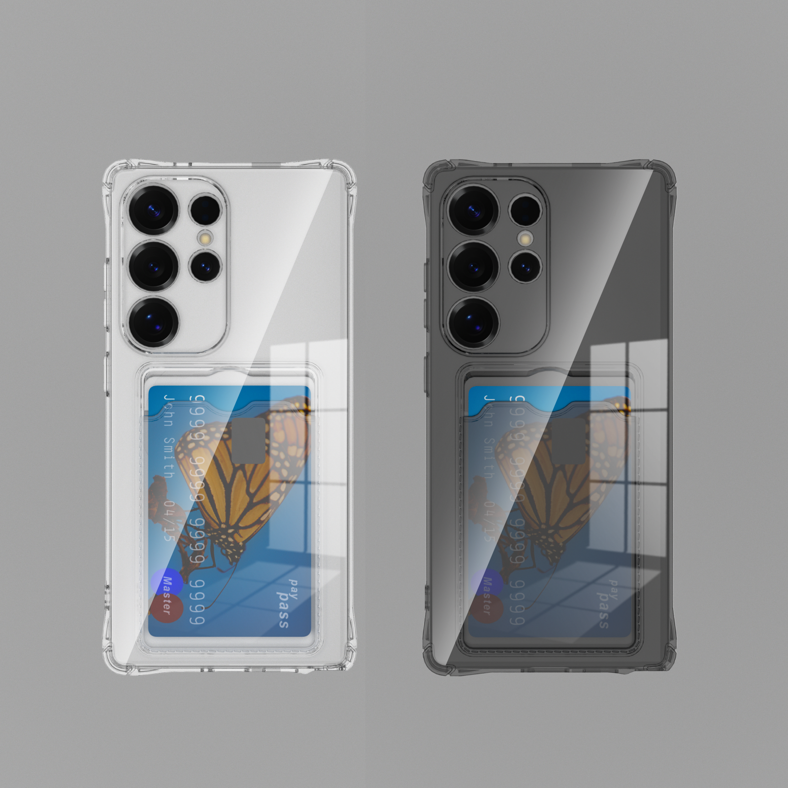 Card Slot Shockproof Clear Case For A57 A37 A27 A07 A17 A06 A16 A26 A36 A56 A05 A05S A15 A25 A35 A55 Soft Cover