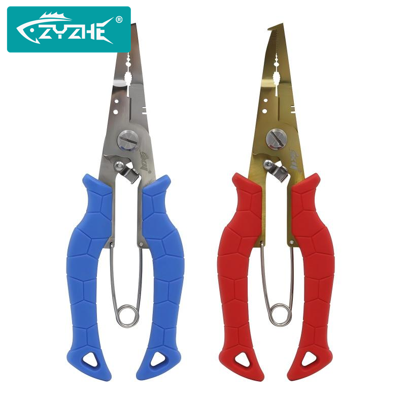 ZYZHE 1pc Powerful Fishing Pliers Multi-functional Cut Fishing Line Fish Control Hook Extractor Professional Fishing Tools