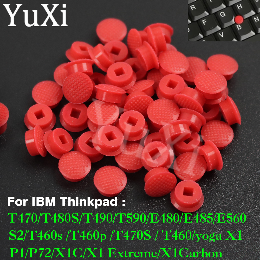 10Pcs Mouse Laptop Pointer TrackPoint Cap for IBM Thinkpad T460S T470P E480 E485 X1 Yoga Carbon S2E570 Red Caps