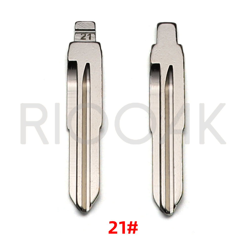 10pcs Flip Key Replacement KD/VVDI Remote Car Blank Uncut Key Blade #21 TOY41 Blade for Toyota Coronas