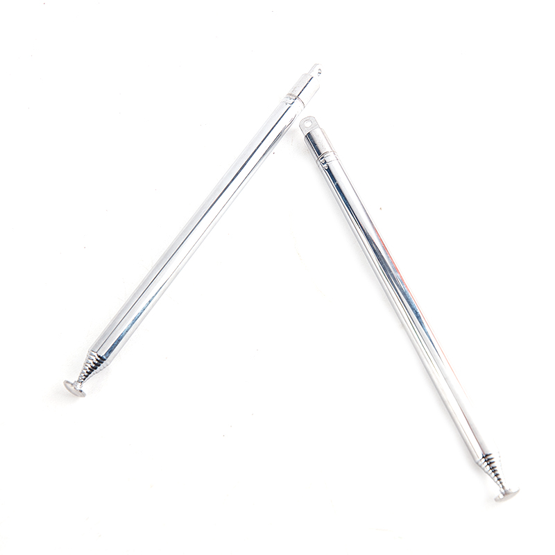 1PC 120cm 10 Section Stainless Steel Telescopic Rod Antenna FM AM Radio Super Signal