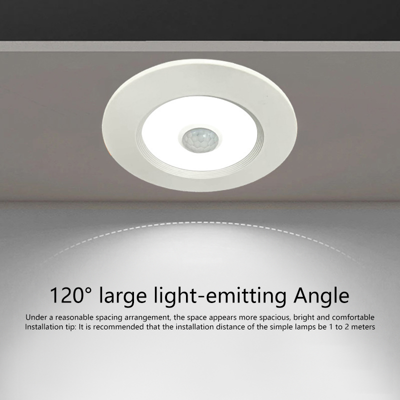 220V Motion Sensor LED Downlight 5W 7W 9W Warm Cold White Ceiling Panel Light For Hallway Stair Depot