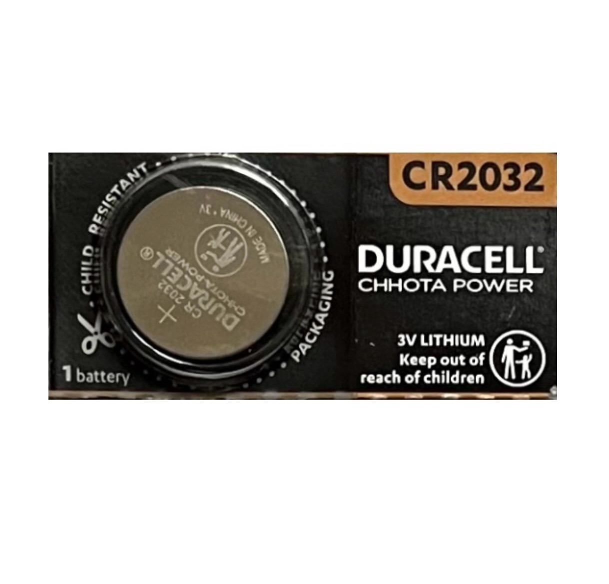 Duracell Chhota Power CR2032 3V Lithium Coin Battery- 1pc