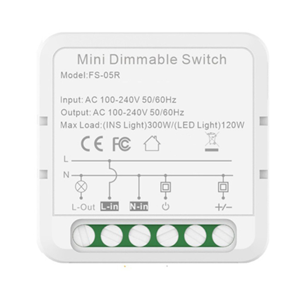 LED Dimmer Switch 100-240V For Zigbee For Tuya Smart Home Automation, Built-in Light Dimming Control For Alexa Voice