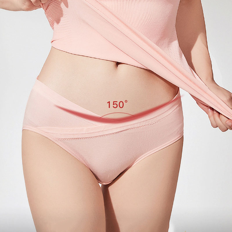 V-Shaped Low Waist Triangular Underpants Cotton Crotch High Elastic Seamless Pregnant Women's Briefs Breathable Pregnancy Pantie