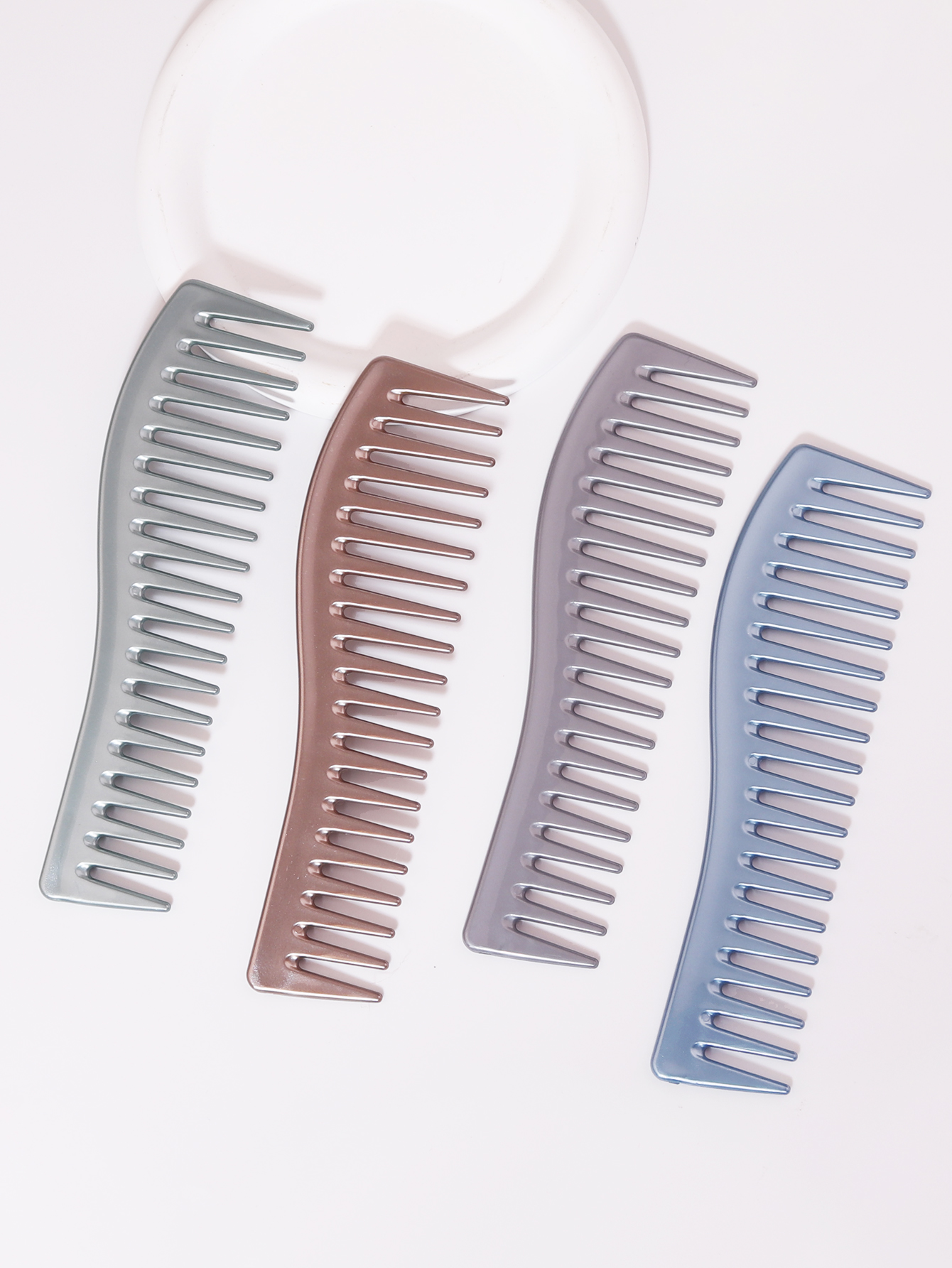 1pcs Professional African Stainless Steel Wide Tooth Metal Fork Comb African Hair Styling Tools, Special for Real Hair