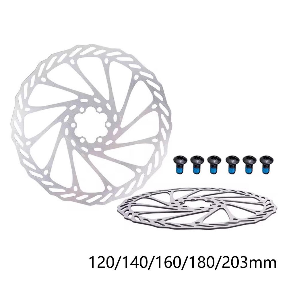 MTB Bicycle Brake Rotor 203mm/180mm/160mm/140mm/120mm 6 Inches Stainless Steel Hydraulic Brake Rotor MTB Road Bike Disc Brake