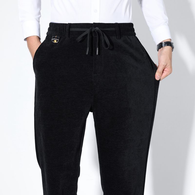 Casual Cotton Men Stretch Trousers Solid Slim Fit Men's Pants New Autumn Winter High Quality Classic Business Pants Men