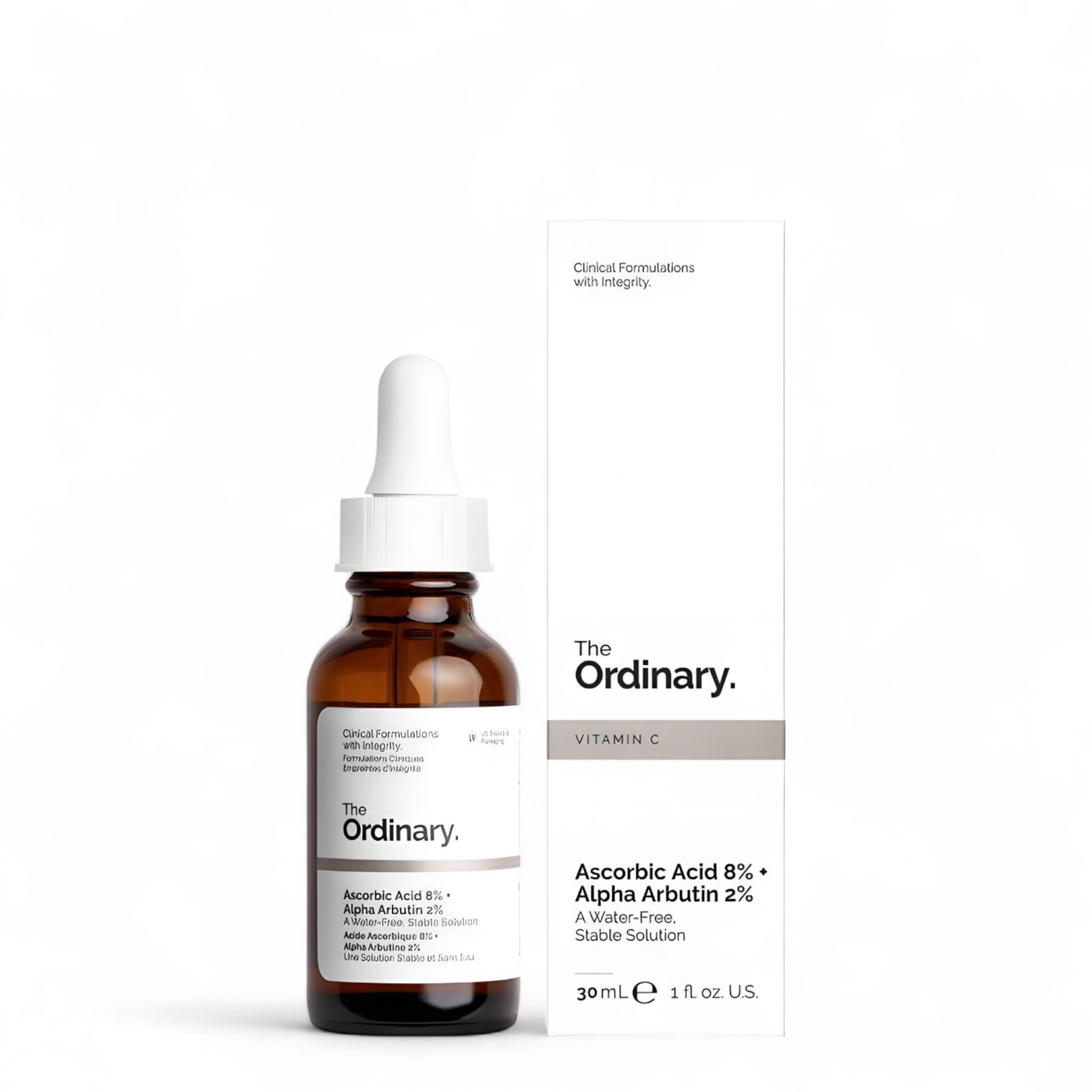 Ordinary Vitamin C Ascorbic Acid 8% + Alpha Arbutin 2% A Water-Free Stable Solution 30Ml