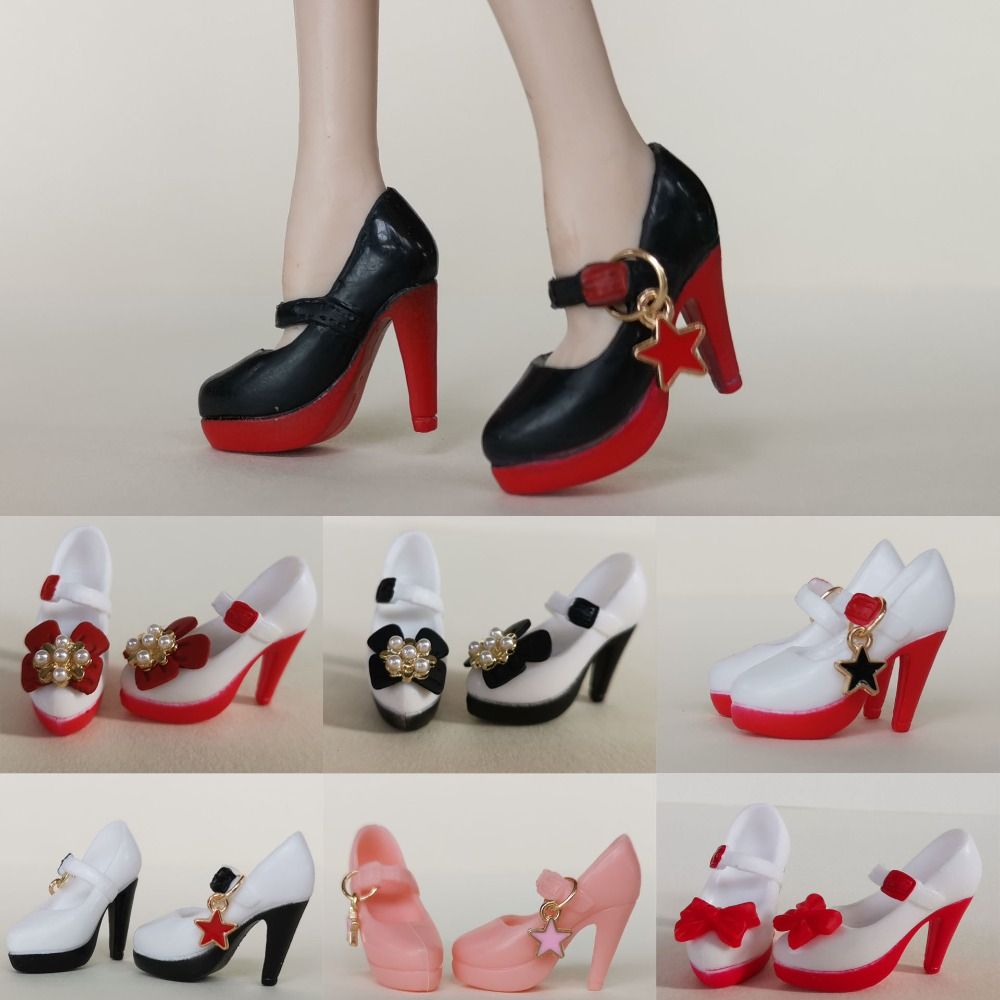 New DIY Shoes High Heels Multicolors Cute Original Doll Shoes Doll Accessories Casual Sandal for Super Model 1/6 BJD 30cm Dolls