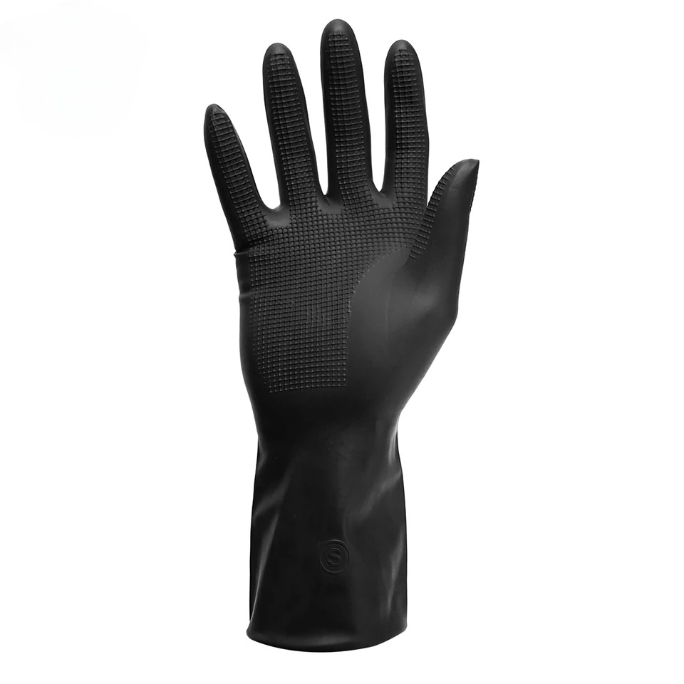 1 Pair Reusable Hair Dyeing Gloves Thicker Waterproof Hair Coloring Wash Hair Gloves Salon Household Gloves Tool Supplies