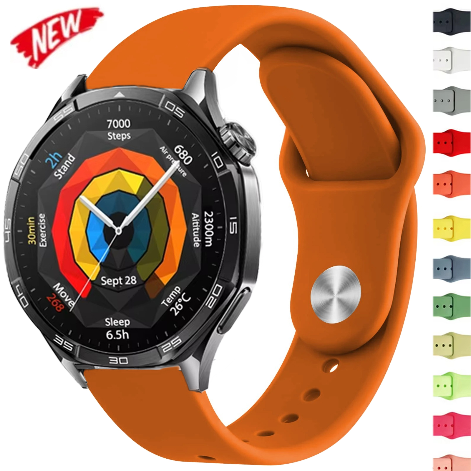 18/20/22mm Replacement Watchband For Watch GT 5/5 Pro GT4 41mm 42mm 46mm Soft Silicone Sport Wrist Strap Bracelet Correa