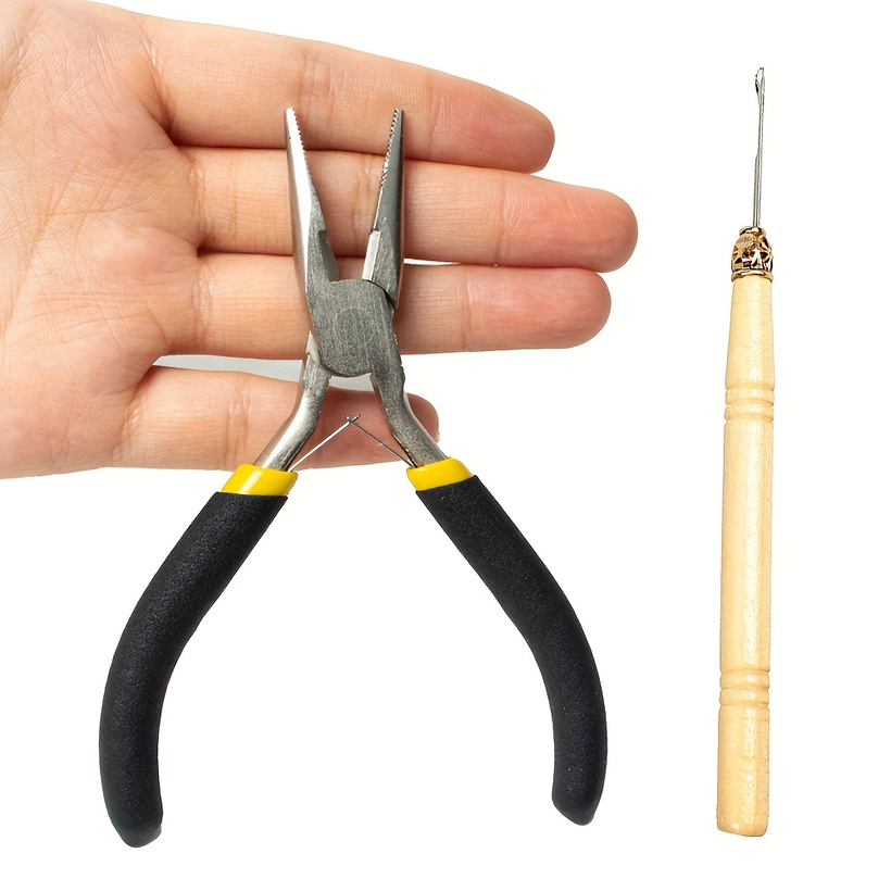Portable Durable Carbon Steel Forging Jewellery Pliers Light Weight Mini Pliers Hand Tools Round Flat Long Nose Pliers
