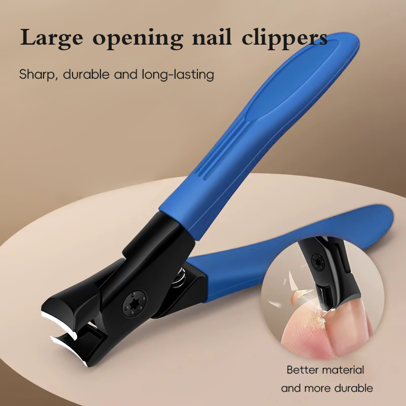 Stainless steel nail clipper is suitable for thick nails, wide pliers for nails, and a durable trimming tool with a large openin pen gpt