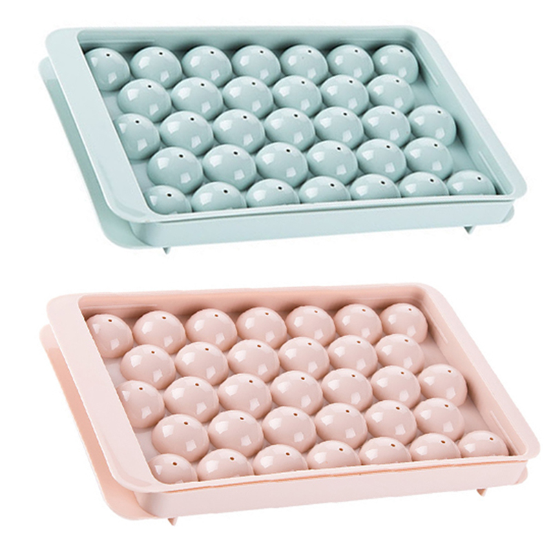 Round Ice Cube Maker Silicone Ball Shape Spherical Ice Cube Mould Machine Quick Freezer Ice Mold Tray Kitchen Tools