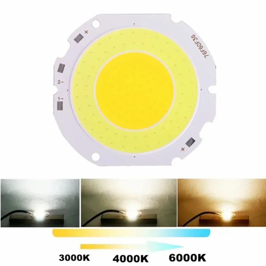 DC 30V-150V 7660 LED COB Chip 50W High Power Light Source 5000LM Cold White Down Light Bulb Lamp For DIY LED Flood Light Bulbs