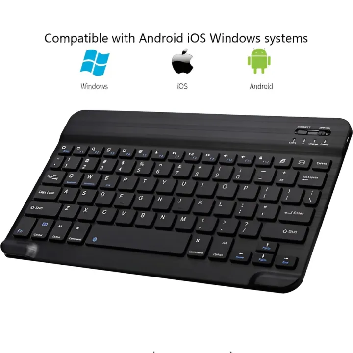 Wireless Keyboard Bluetooth Wifi And Rechargeable Slim Design