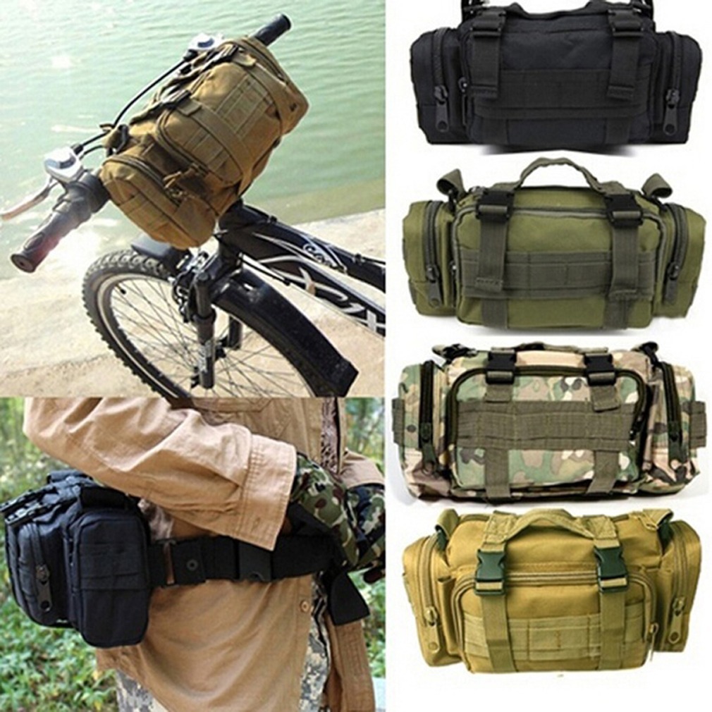 Men's Waterproof Waist Fanny Pack Cross-body Sling Bag for Hiking Outdoor Climbing Fishing Camping
