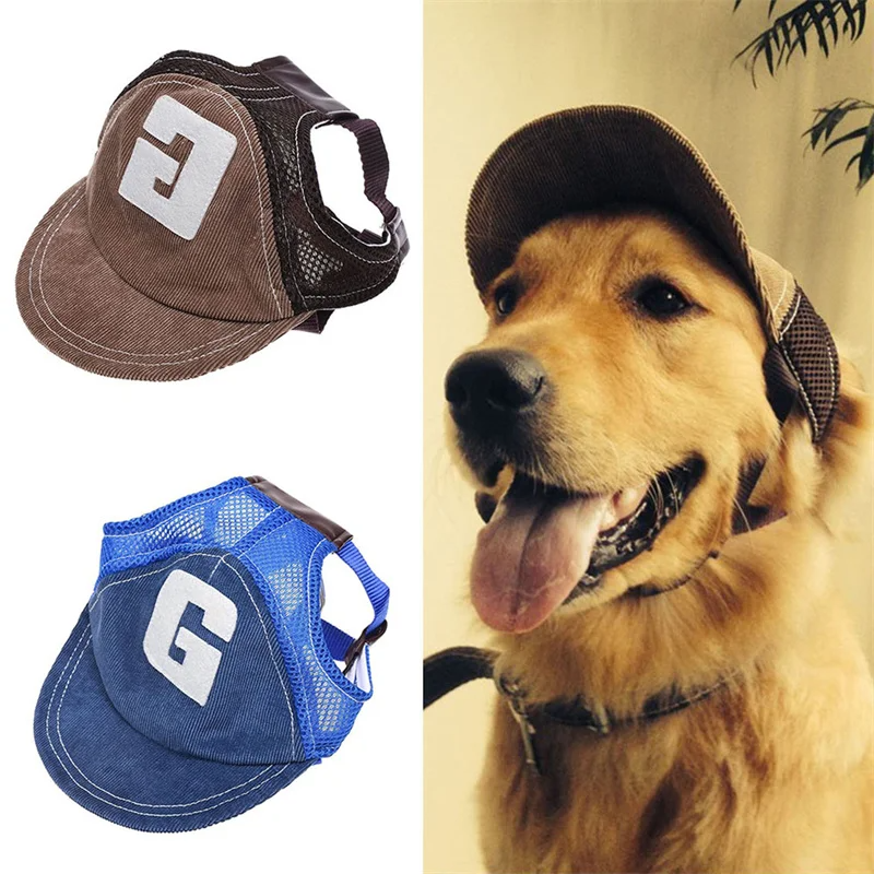 Adjustable For Small Medium Large Dogs Hiking Breathable Sports Summer Hat Pet Accessories Sun Hat Dog Baseball Cap