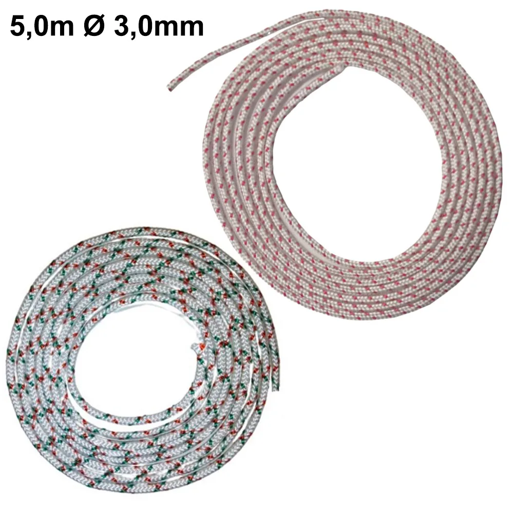 Starter Rope Strap Start Rope Pull Rope Lawn-Mower 5,0m Ø 3,0mm Partner Trimmer Chainsaw Lawn-Mower Replacement Spare Part