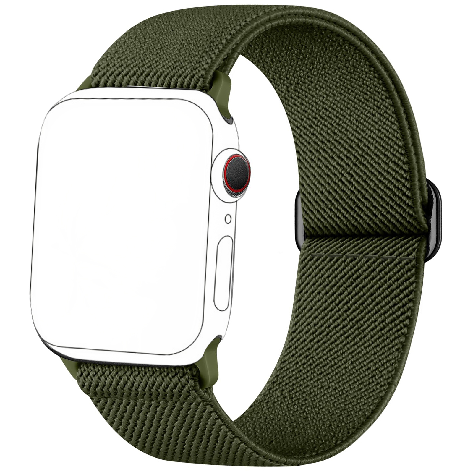 Highly Elastic Nylon Braided Watch Band-Fits 38mm/40mm/41mm/42mm/44mm/45mm/46mm/49mm, Compatible with Series 1-10/SE/Ultra